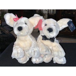 Victoria’s Secret - Vintage 2002 - Spike & Lily Plush Puppies - TWINS